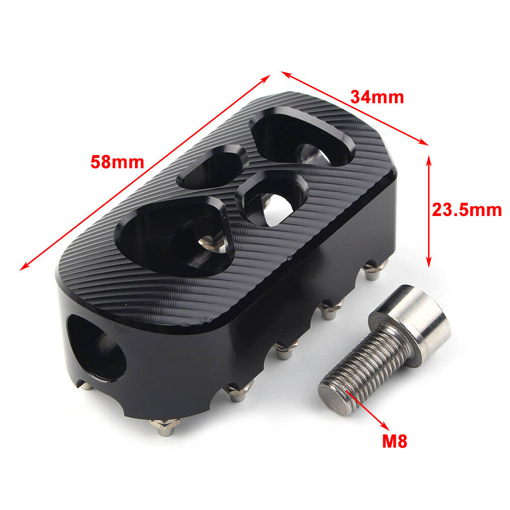 Anti-Skid Gear Brake Shift Peg Pedals MX Style for Harley Universal Chromek