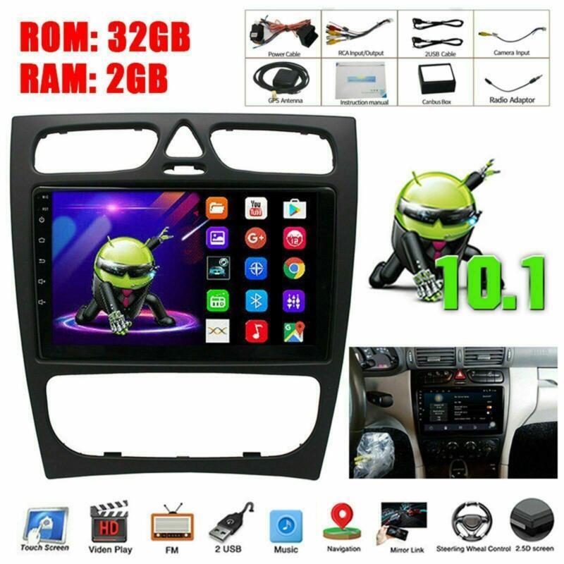 2+32G for Mercedes-Benz C CLASS W203 W209 Android 10.1 Car Radio GPS WiFi 9