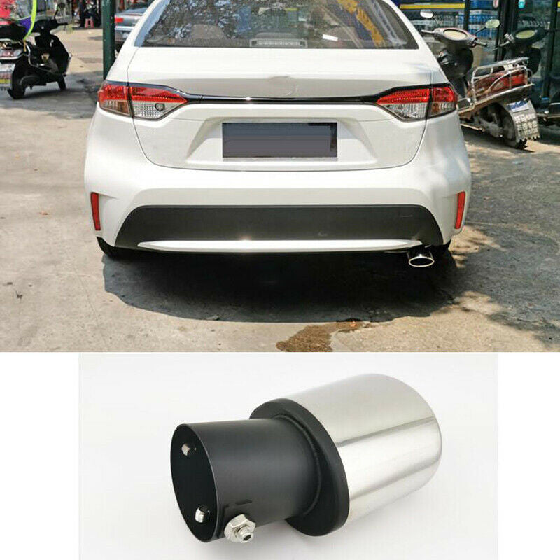 for Toyota for Corolla 2020-2022 Silver Exhaust Muffler Tail Pipe Tip Tailpipe Trim