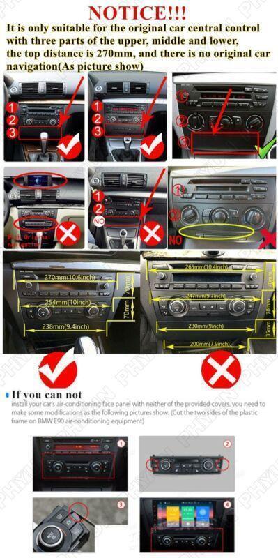 Stereo Radio GPS Head Unit For 2004-2011 for BMW 1 Series E88 E82 E81 E87 Auto AC