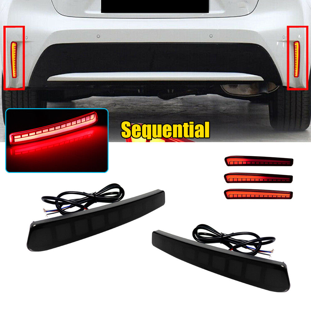 LED rear bumper reflector brake taillights for Toyota for Corolla 2020 and 2021 models.