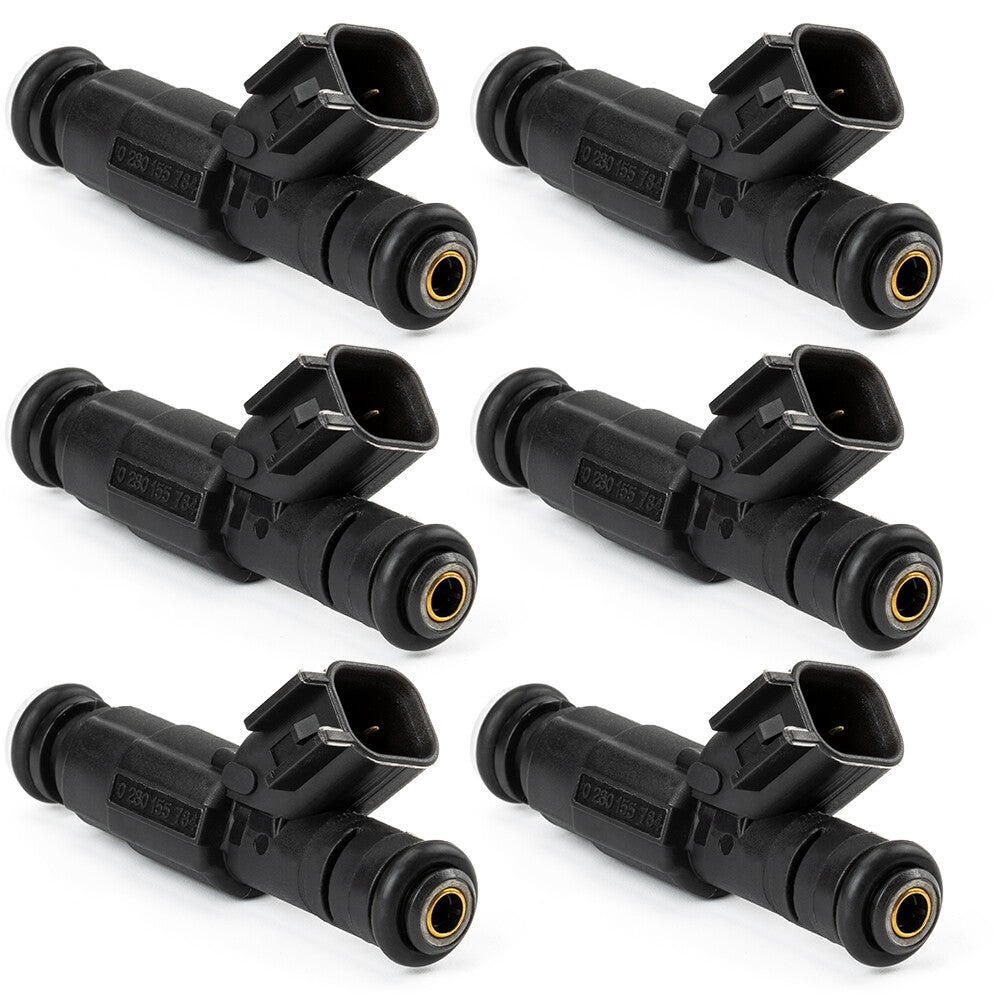 6Pcs Fits for Jeep Cherokee Grand Cherokee 4-Hole Upgrade Fuel Injectors 0280155784