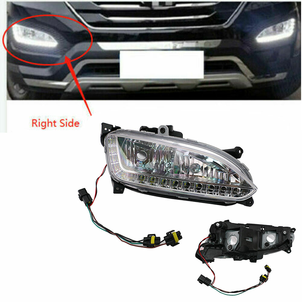 Fit for Hyundai / IX45 Santa Fe 2013-15 LED DRL Daytime Running Light Fog Lamp Right