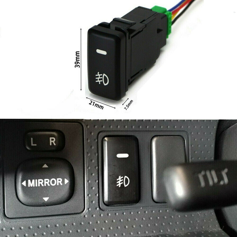 Button Push On Off 39mm Accessories Fog Light for Toyota -Tacoma LED