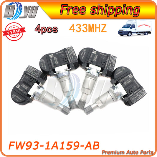 for Land Rover Discovery 4PCS TIRE PRESSURE MONITORING SENSOR TPMS FW93-1A159-AB