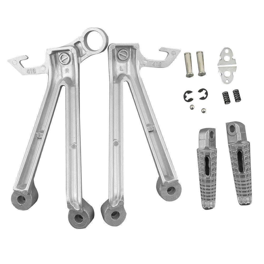 Moto Rear Passenger Footrest Foot Pegs Brackets Fits for Suzuki GSXR1000 K5 2005-06