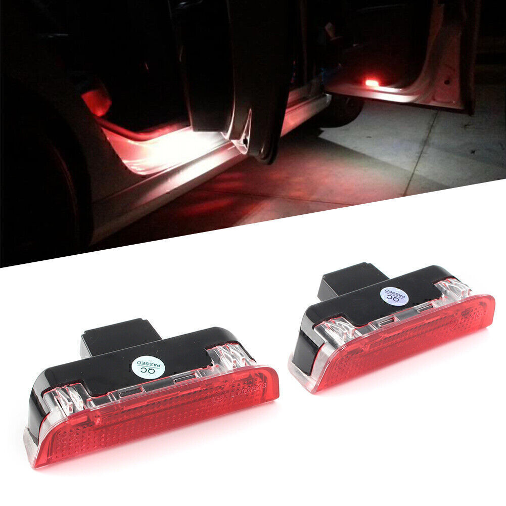 Premium White Red LED Side Door Courtesy Lights Fit for VW for Golf EOS for Jetta for Passat