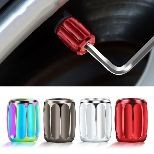 Universal Rod Caps 4 Pack Anti-theft Tire Valve Rod Caps for Cars, Trucks, and Bicycles