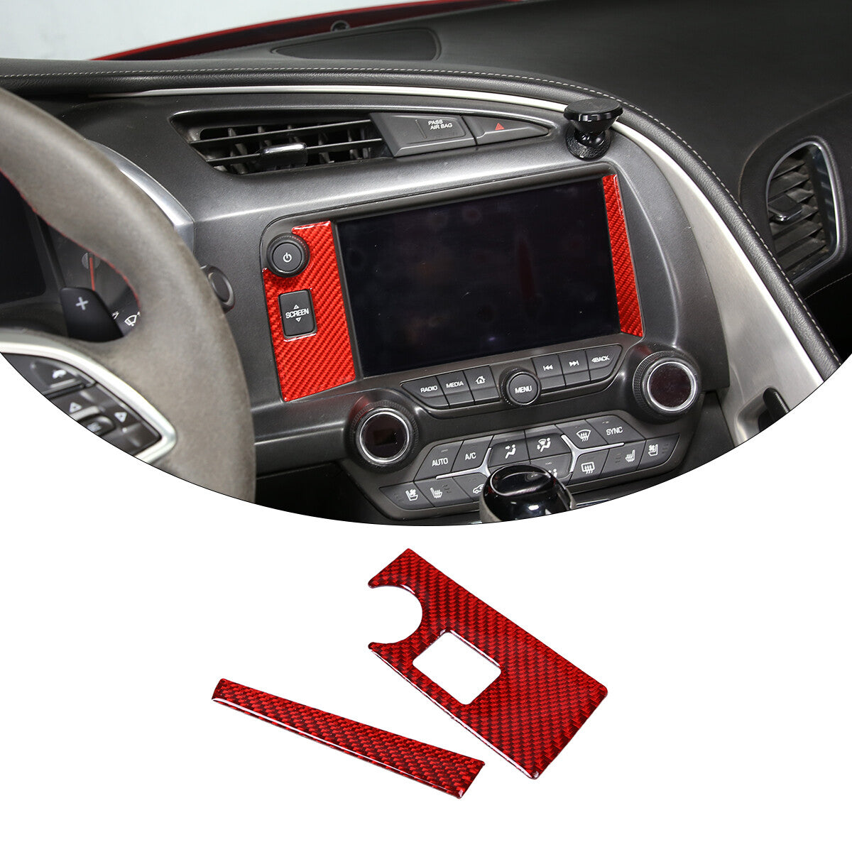 Carbon fiber rear quarter window trim sticker for Honda for Civic #10