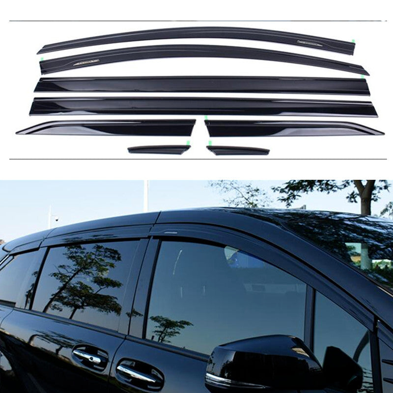 for Toyota for Sienna 2021-24 Black Trim Window Visors Sun Rain Guard Vent Cover New