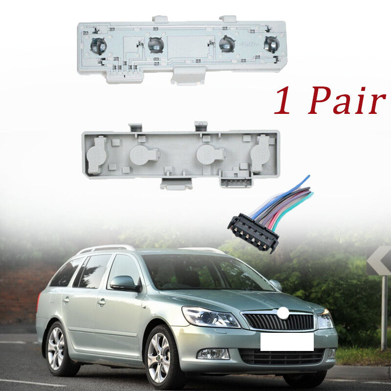 2X Rear light Bulb Holder 1Z5945257A with cable for VW for Skoda Octavia 2004-2012