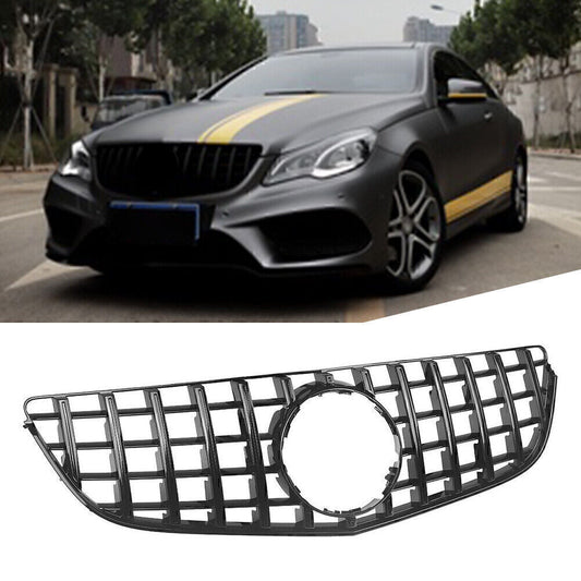 Front Upper Grille for Mercedes-Benz E-Class W207 C207 E200 E250 2014-2016 Black