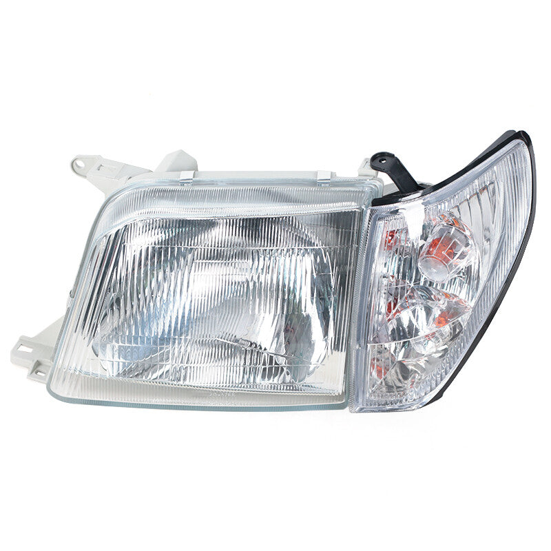 LHRH glass headlights are suitable for Toyota for Land Cruiser Prado LC90 (1996-2002).