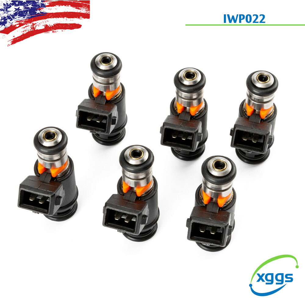 6x Fuel Injectors For 1999-03 for VW for Golf for Jetta EuroVAN 97 V6 2.8L IWP022 021906031D