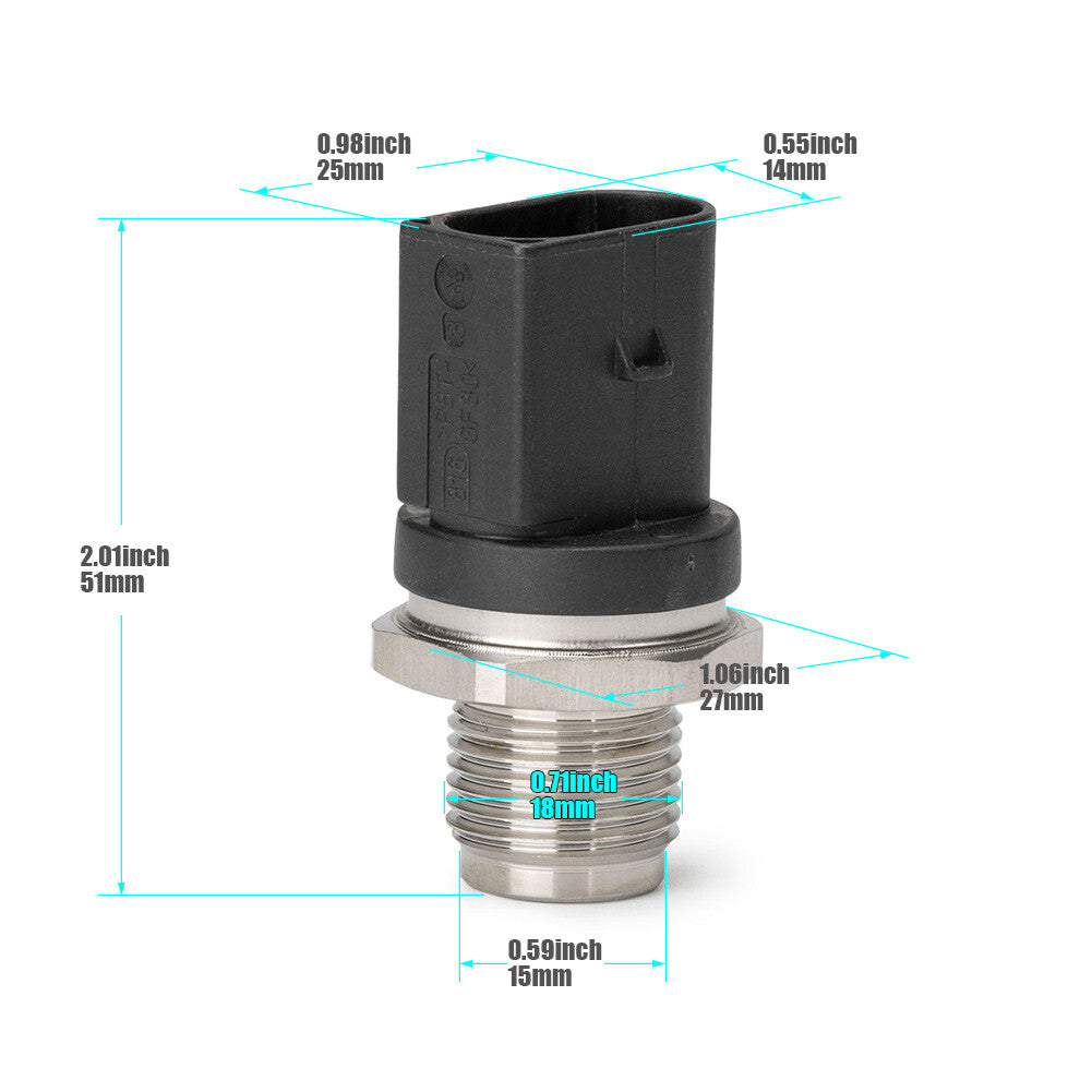 for Mercedes-Benz W251 E320 ML320 R320 GL320 New Fuel Pressure Sensor 0281002842