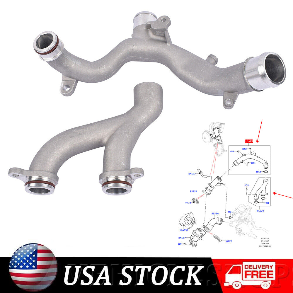 2-piece coolant hose kit for Land Rover LR4 3.0L for Range Rover 5.0L Supercharged