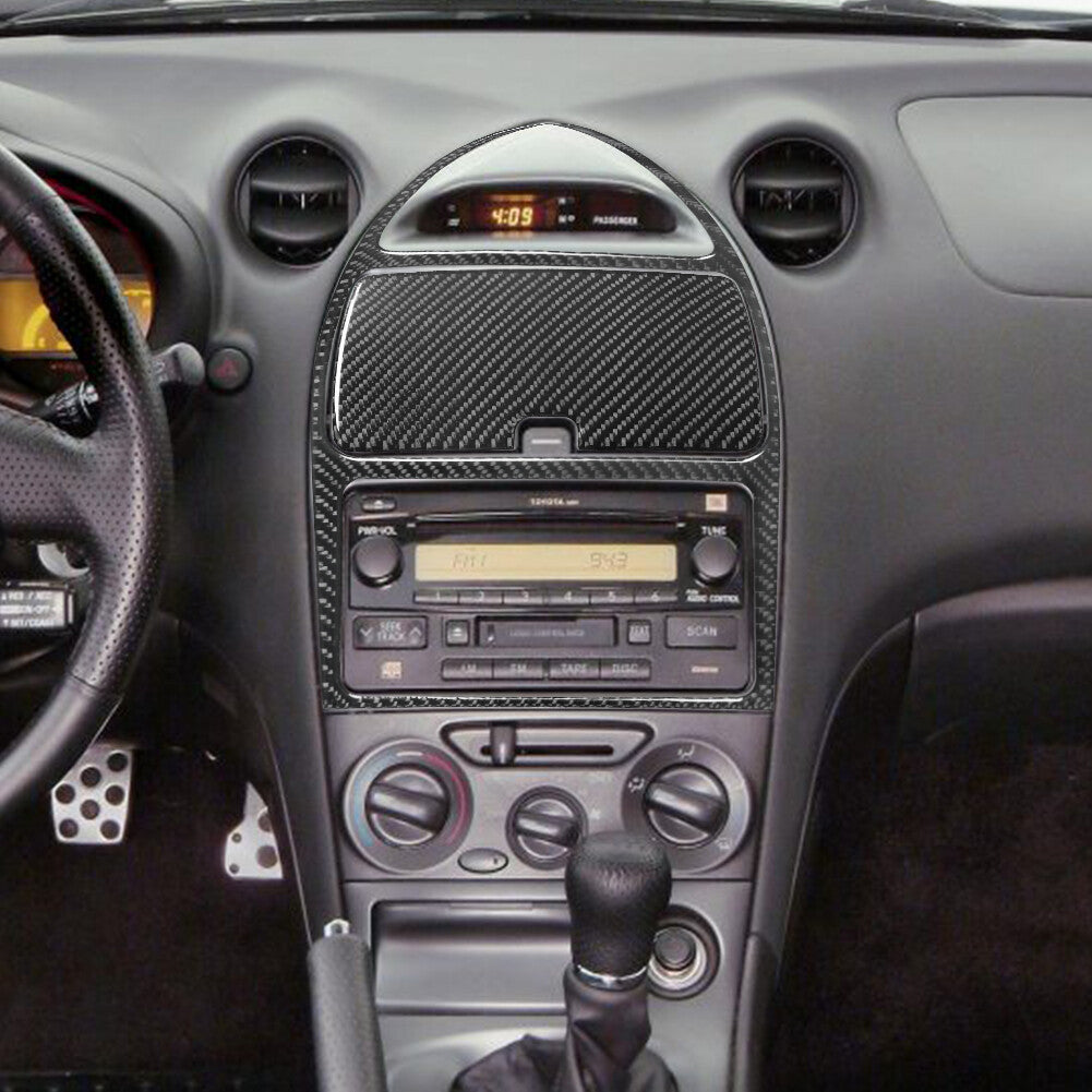 Carbon Fiber Center Console Storage Box Panel Trim for Toyota Celica 2001-2005