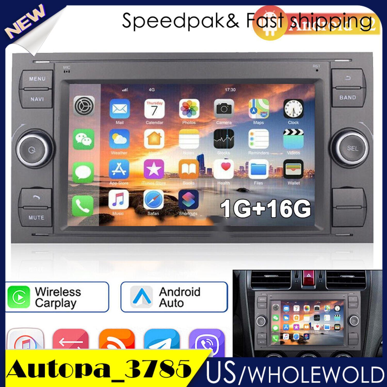 Car Stereo Radio CarPlay GPS WiFi A+ Android 12 for Ford Focus Transit 2005-2007