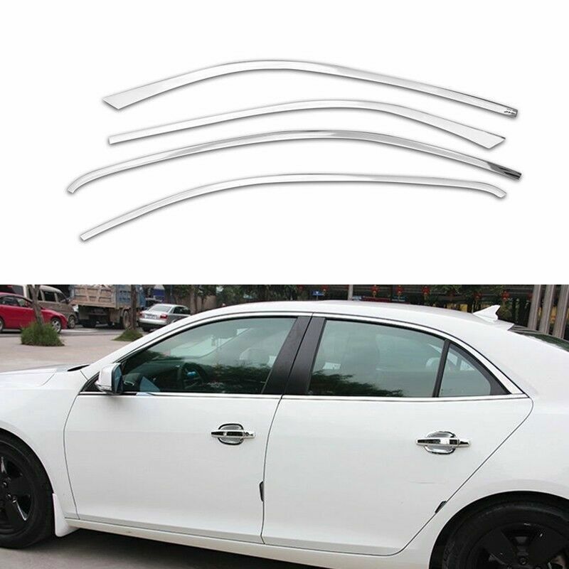 Chrome Stainless Car Windows Molding Trim Strips for Chevrolet Malibu 2013-2015