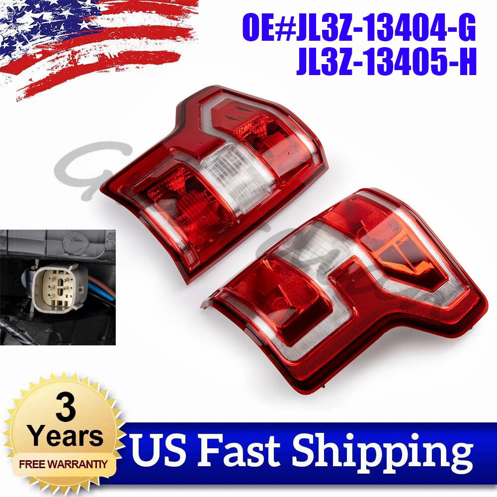 Two new rear brake lights (approximately 2 pieces) suitable for Ford F-150 (2018-2020).