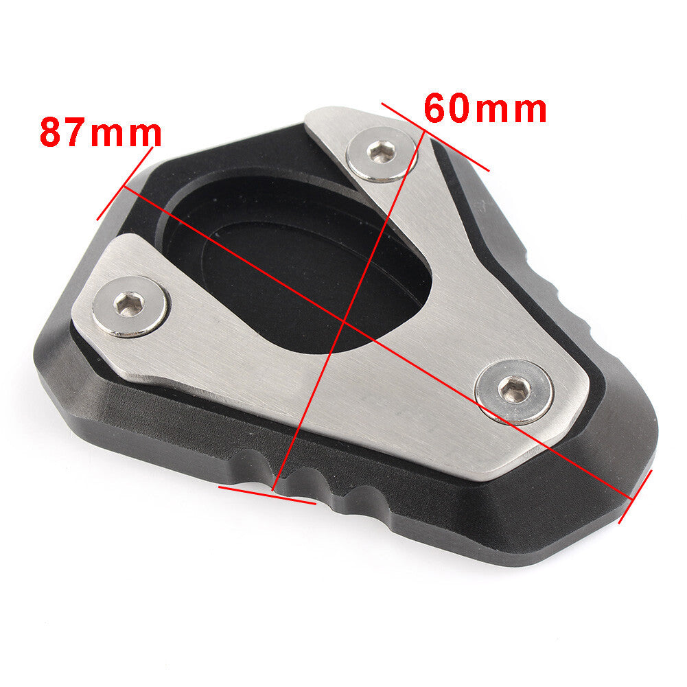 Kickstand Side Stand Enlarger Plate Black for Kawasaki Z650 Z 650 2017 2018
