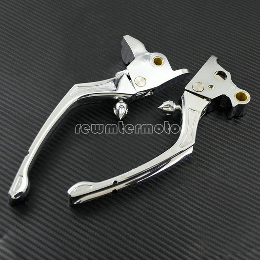 Chrome Brake Clutch Lever Fit for Harley Touring Trike 2003-2013 FLHR 2014-2016