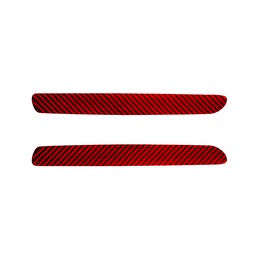 Red Carbon Fiber Rear Door Inner Panel Trim Cover for KIA Sedona 2015-2016