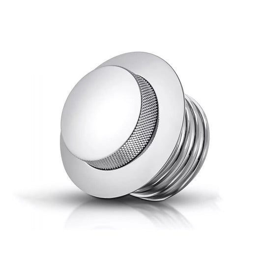 Silver Pop Up Vented Flush Mount Fuel Tank Gas Cap Fit for Harley Screw In Type