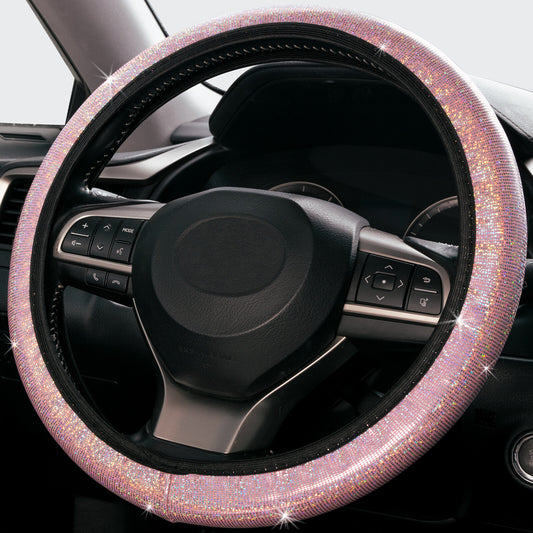 Universal 38 cm Car Steering Wheel Cover Crystal Bling Diamond Sparkled Fashion