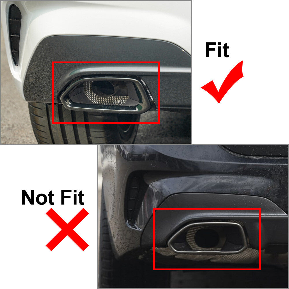 Exhaust muffler pipe tip cover trim suitable for BMW 3 Series G20 G28 2020+
