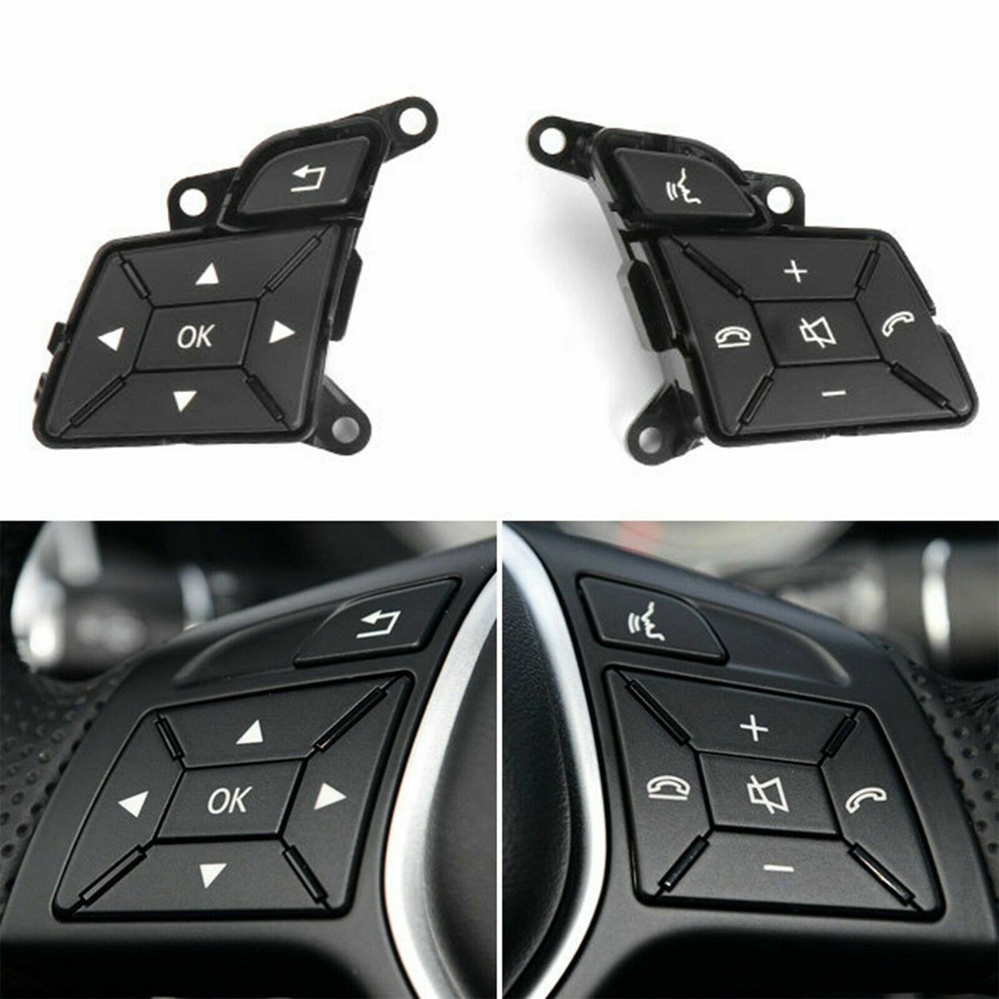 Set Steering Wheel Control Menu Switch Button fit for Benz W204 X204 W212 NEW
