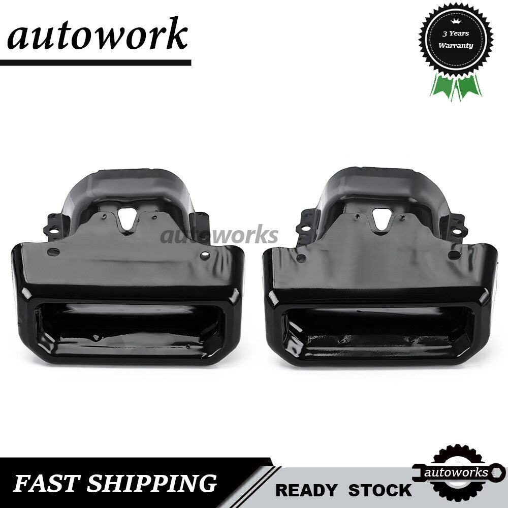 Exhaust Tips Bezels Frosted Black Fit for for GMC for Sierra 1500 2019-2024 84434641