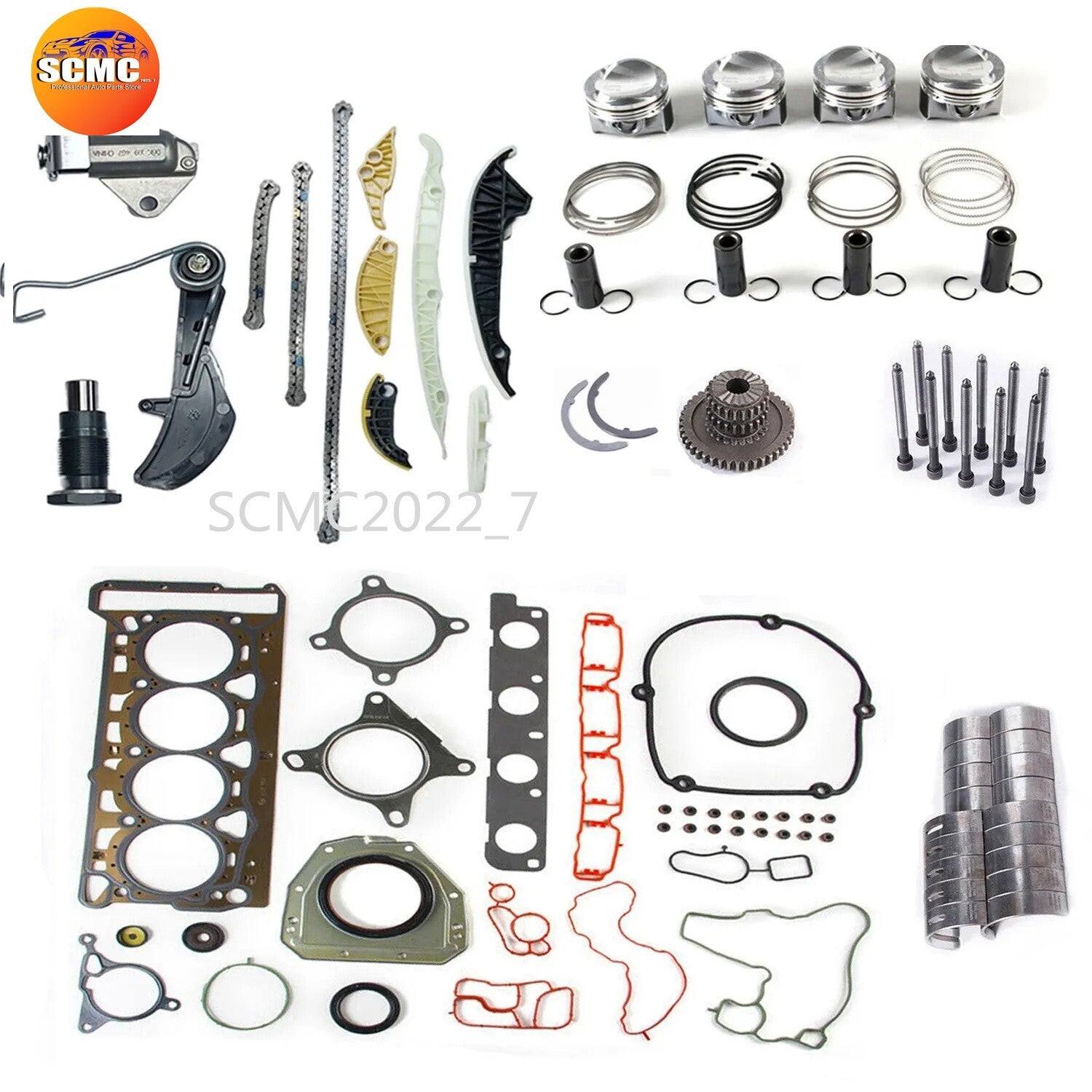 Engine Rebuild Overhaul Kit ¦µ23mm for VW for Passat for AUDI A4 A5 TT CDAA CDAB CDHA DHB
