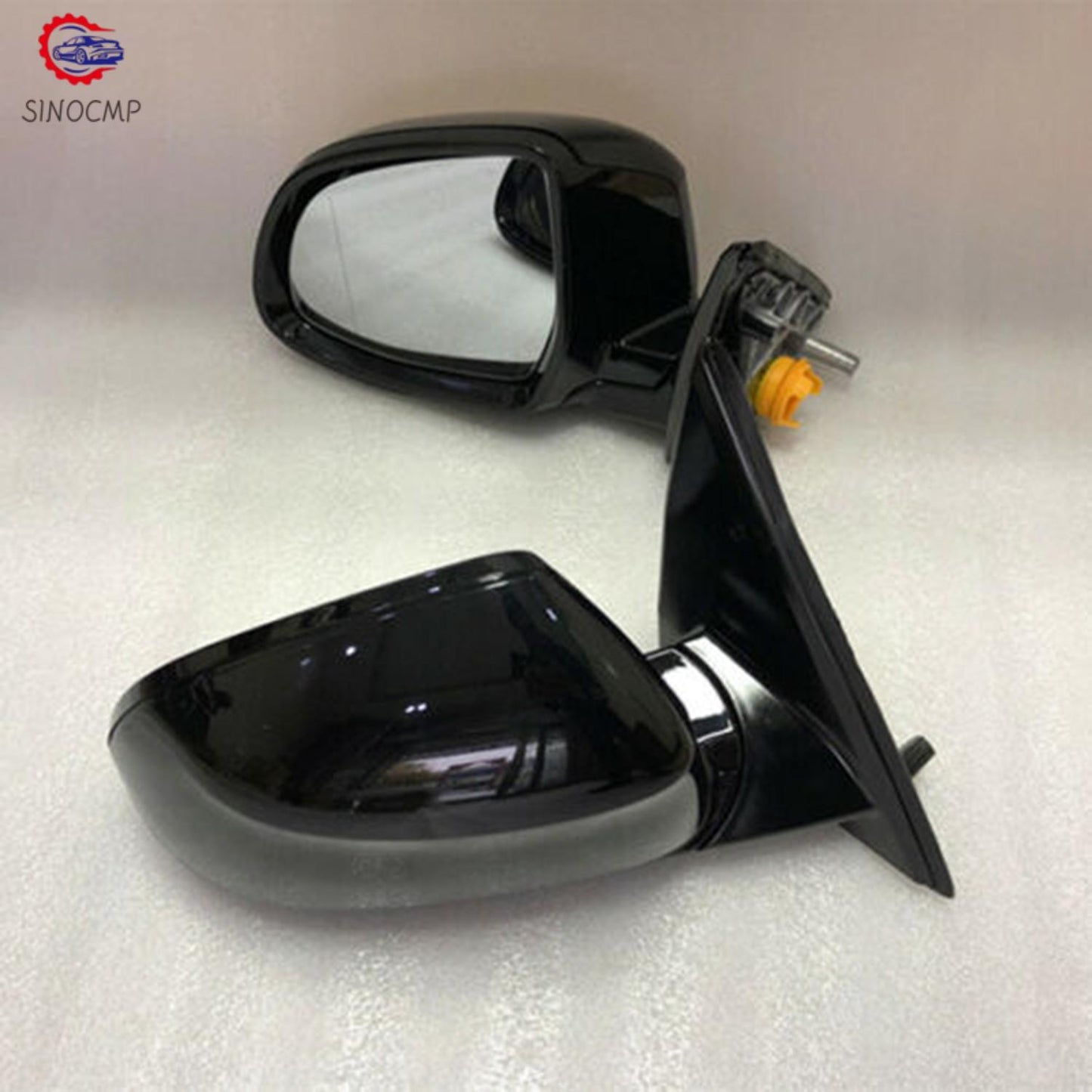 F15 Car Side Door Mirror Set Fits for BMW X5 Series 5 Pins 2013-2018 Black 4.4L