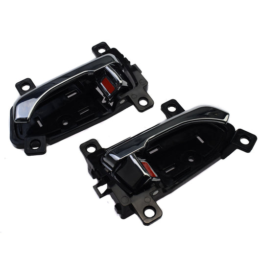 2-pack of interior chrome-plated door handles (front left and right) for Kia Sportage 2011-2016.