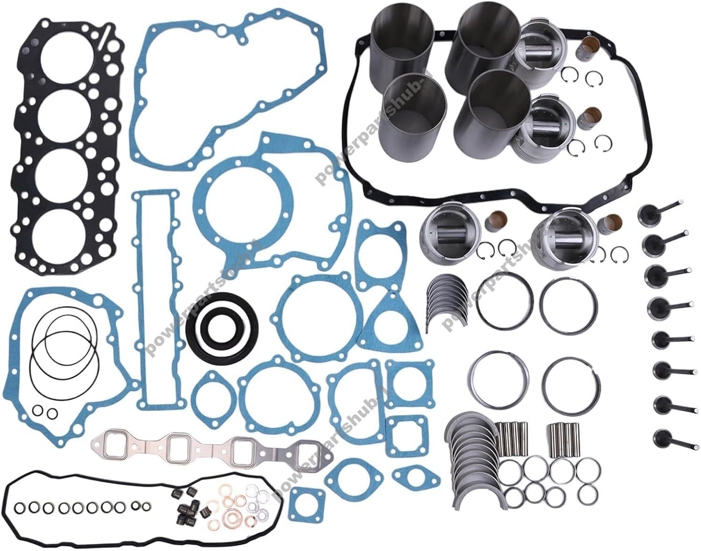 Overhaul Rebuild Kit for Mitsubishi S4Q S4Q2 Engine Piston Ring Liner Gasket Set