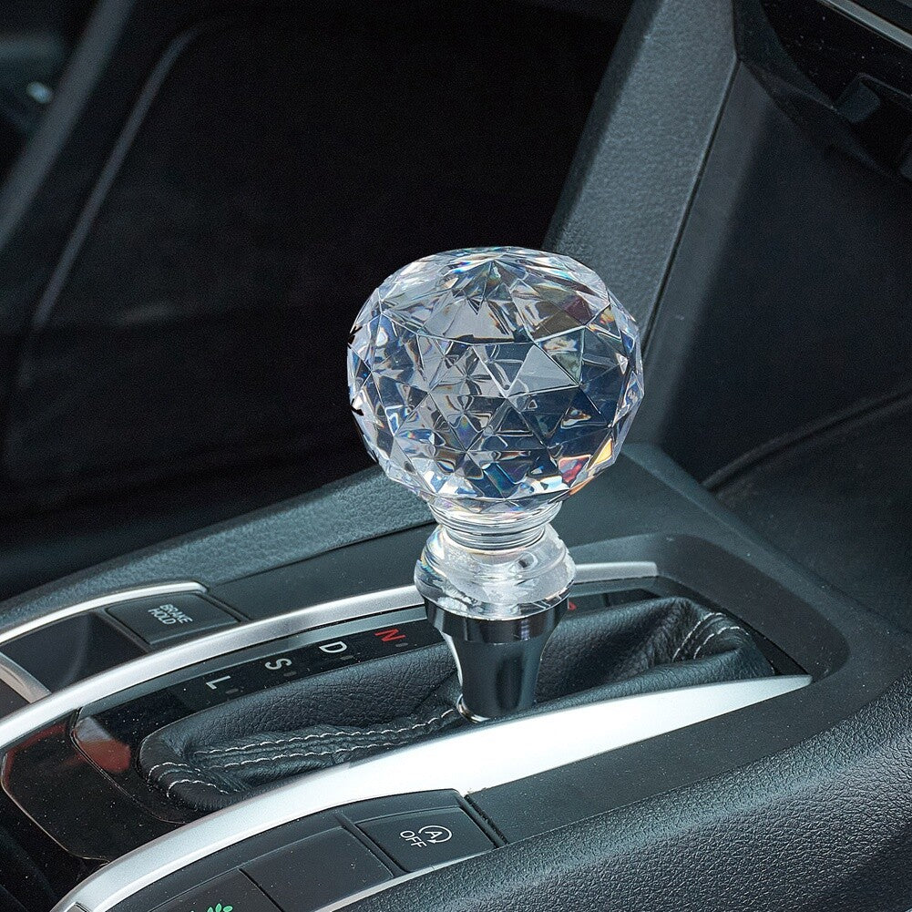 Universal Car Shift Knob Stick Acrylic Gear Shifter For AT/MT Clear Crystal Cool