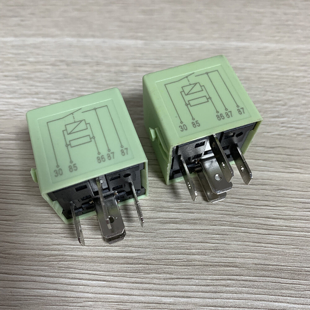 2Pcs Tyco for BMW Multipurpose Relay Green 5Pins for BMW 61368373700 V23134-K59-X31