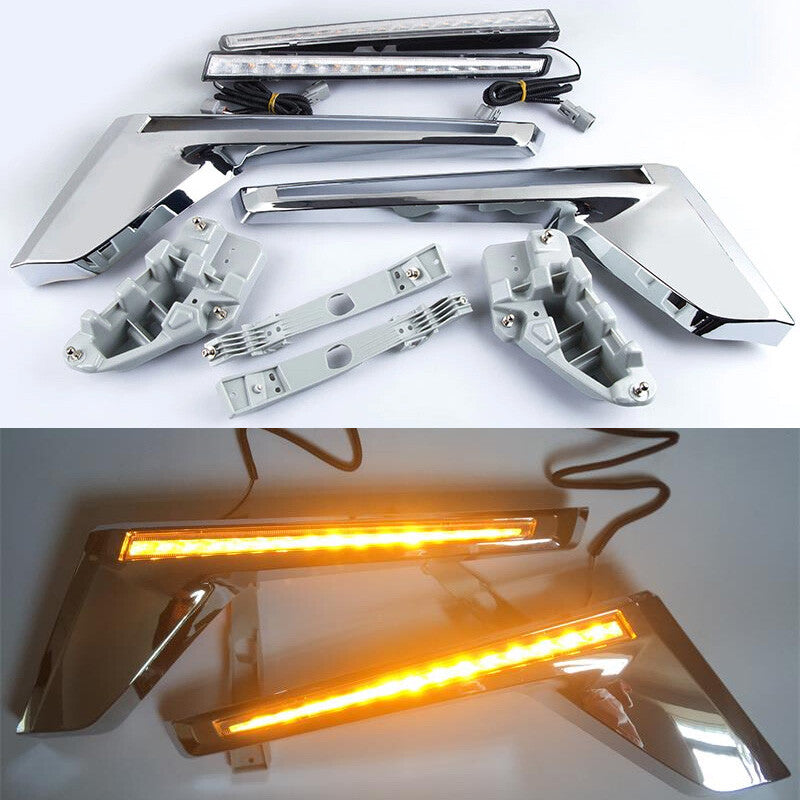 2-piece front LED daytime running light kit suitable for Toyota for Land Cruiser LC200 2016-2019