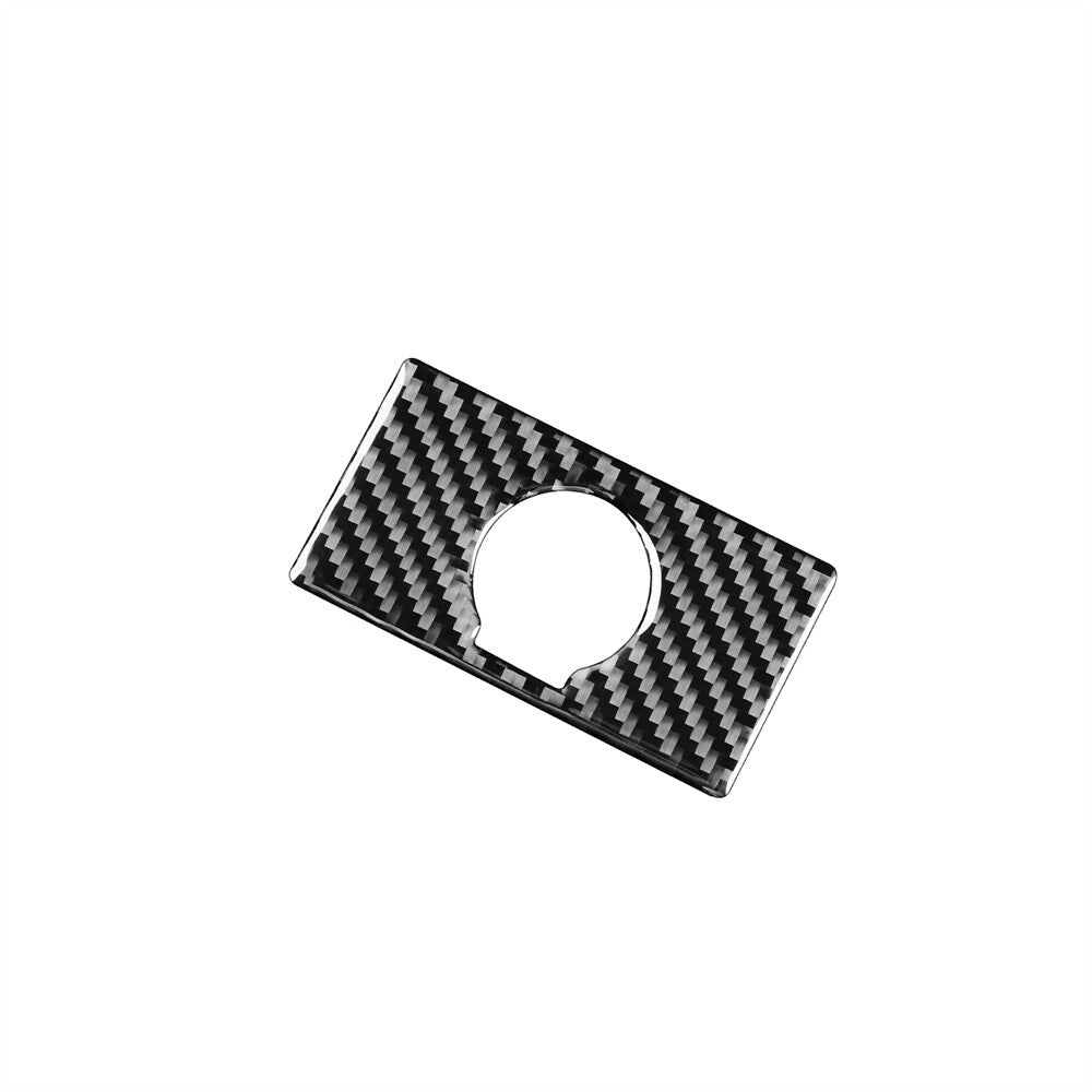 Carbon Fiber Rear Cigar Lighter Switch Cover Trim for Toyota Tundra 2014-2018