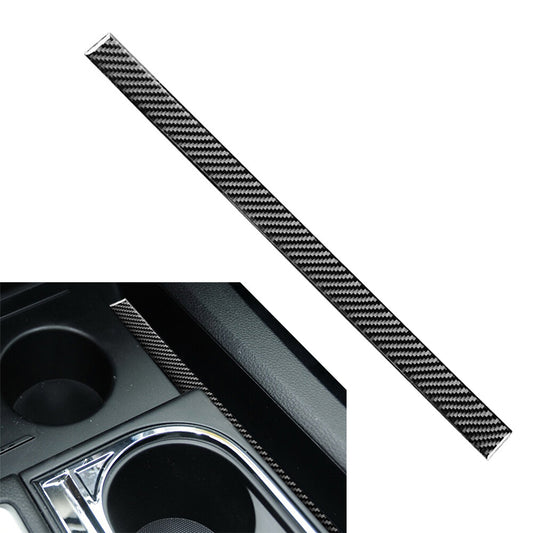 for Toyota Tundra 2014-2021 Center Console Water Cup Holder Stripe Cover Black