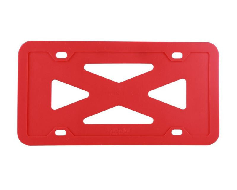 Car license plate frame cover cap rear boot red silicone for Mercedes-Benz
