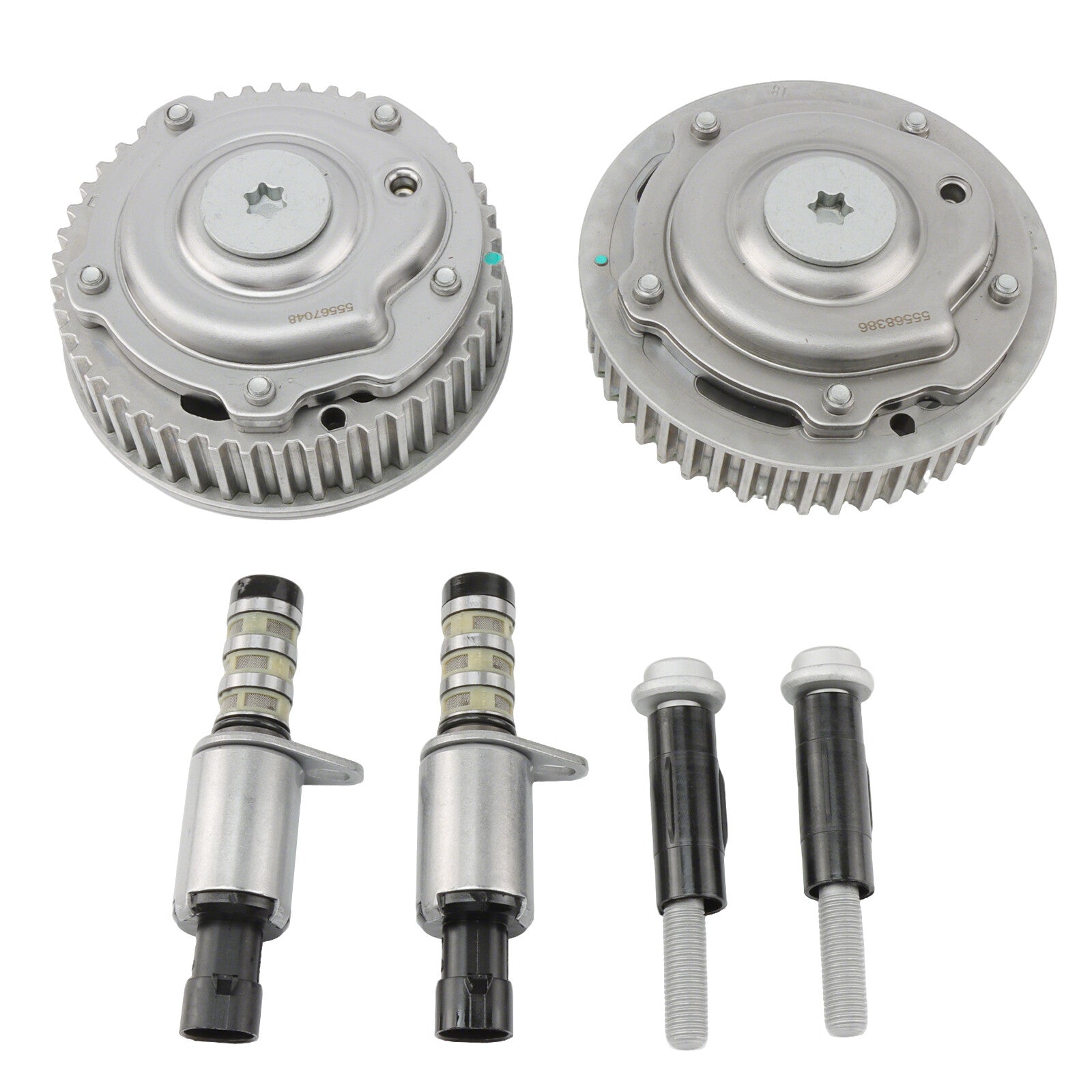 2-piece intake and exhaust camshaft adjuster for Vauxhall Astra 1.8/1.6 2004-2012 models.