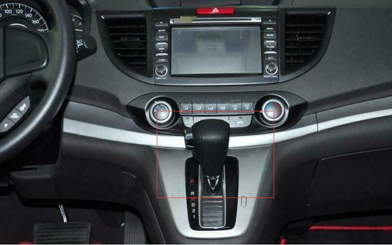 Gear Shift Knob Head Cover Trim 2PCS for Honda CRV CR-V 2012-2016 Carbon Fiber