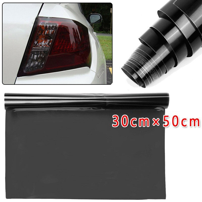 3050cm light smoke black tone film car headlights and taillights, automotive vinyl packaging