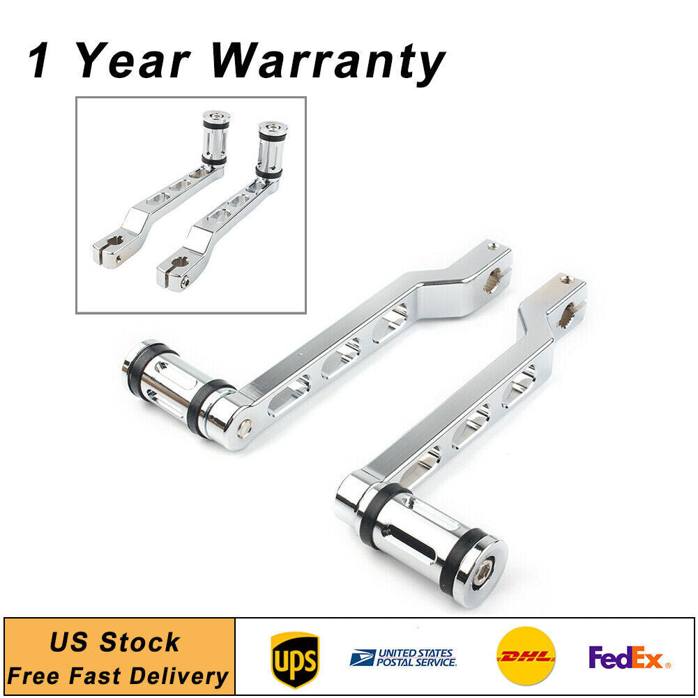 Heel Toe Shift Lever w/ Shifter Peg Chrome for Harley Touring Street Road Glide