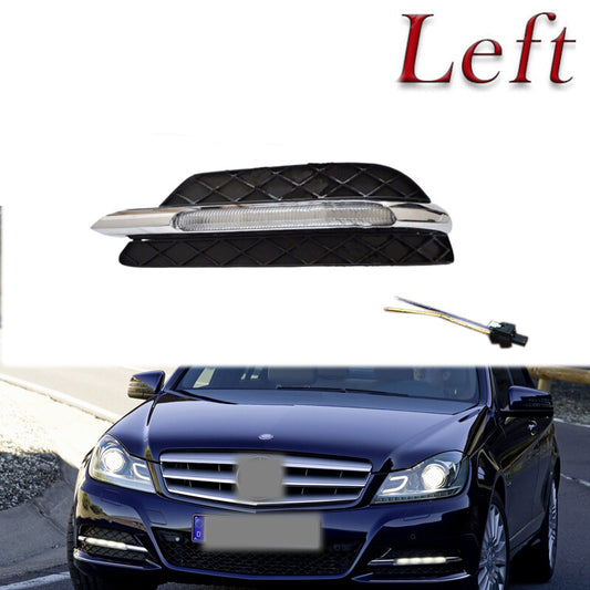 Left side applicable to for Mercedes-Benz C-Class W204 C180 C200 C260 daytime running lights + chassis