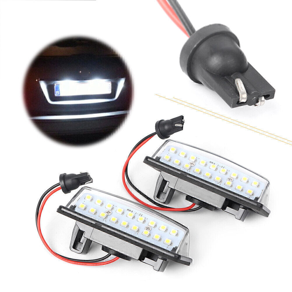White 18 LED Rear License Plate Light Lamps Fit for Nissan Altima Maxima Murano