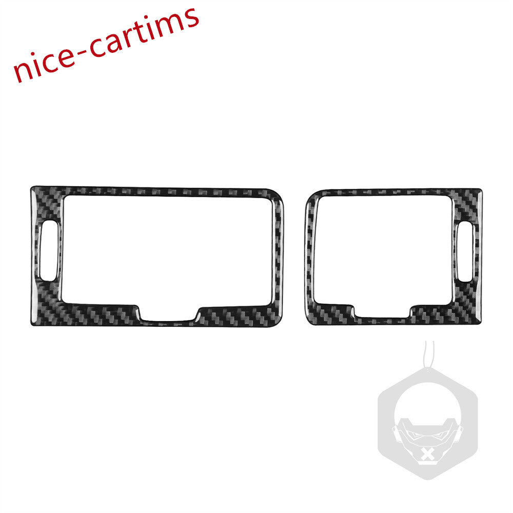 2¡ÁRHD Carbon Fiber Dashboard Air Vent Outlet Trim for BMW 7 Series E38 1994-2001