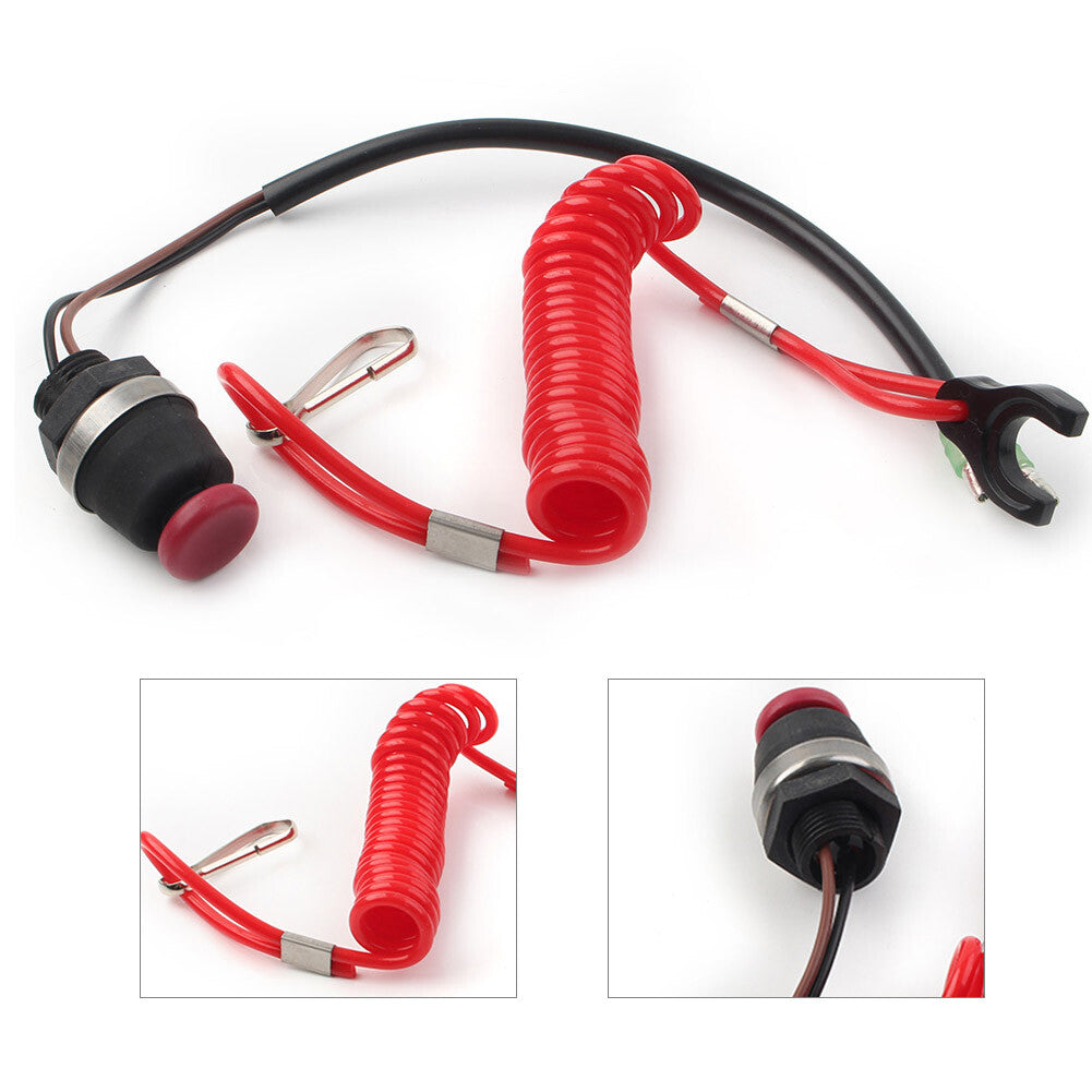 For Marine for Mercury Tohatsu Boat Outboard Engine Kill Switch Tether Cord Lanyard